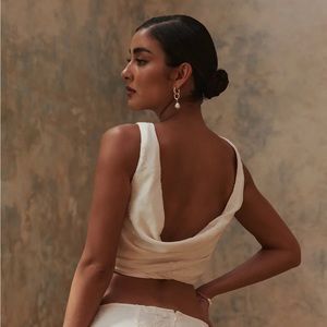 Brand new MESHKI cowl back top